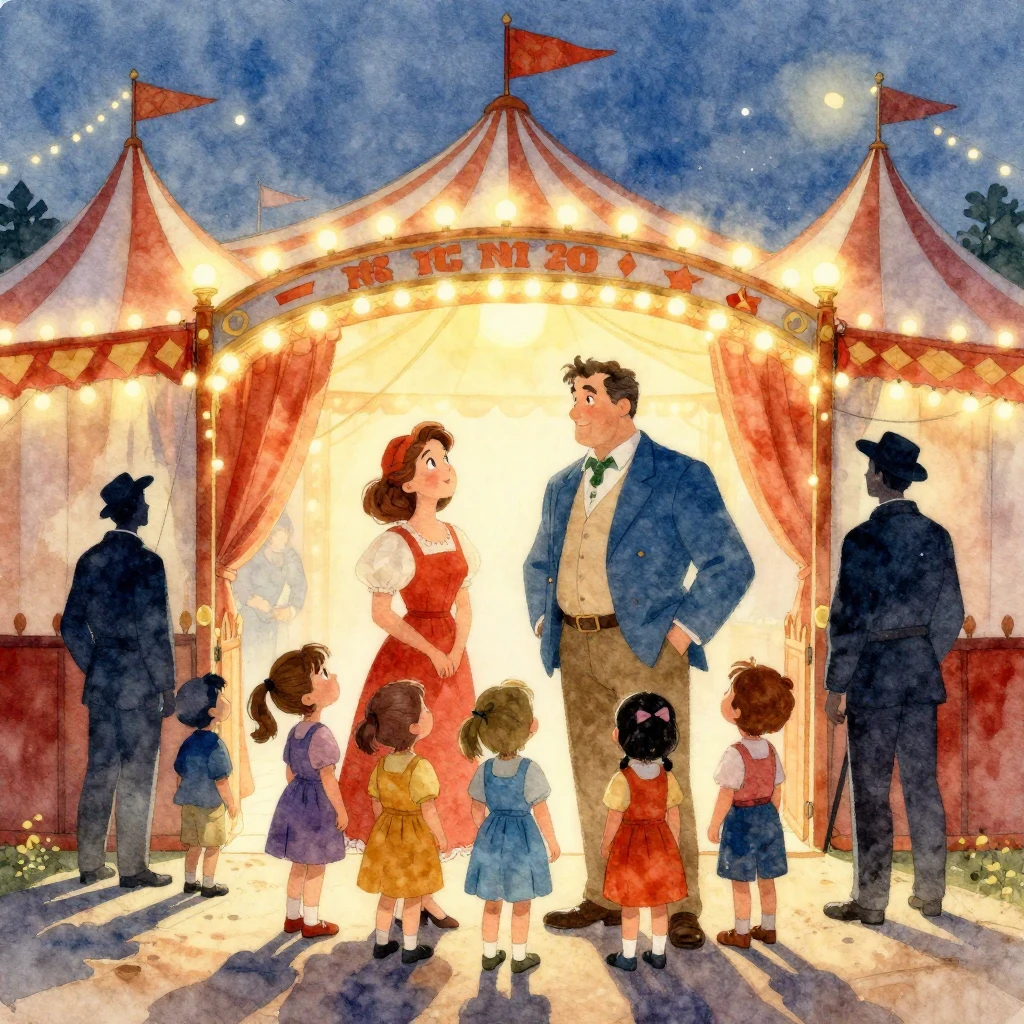 A vibrant watercolor illustration in vintage style of a bust...