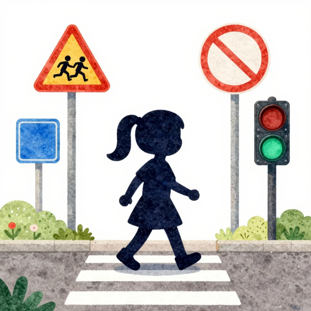 Vibrant watercolor style. A cute cartoon illustration for a ...