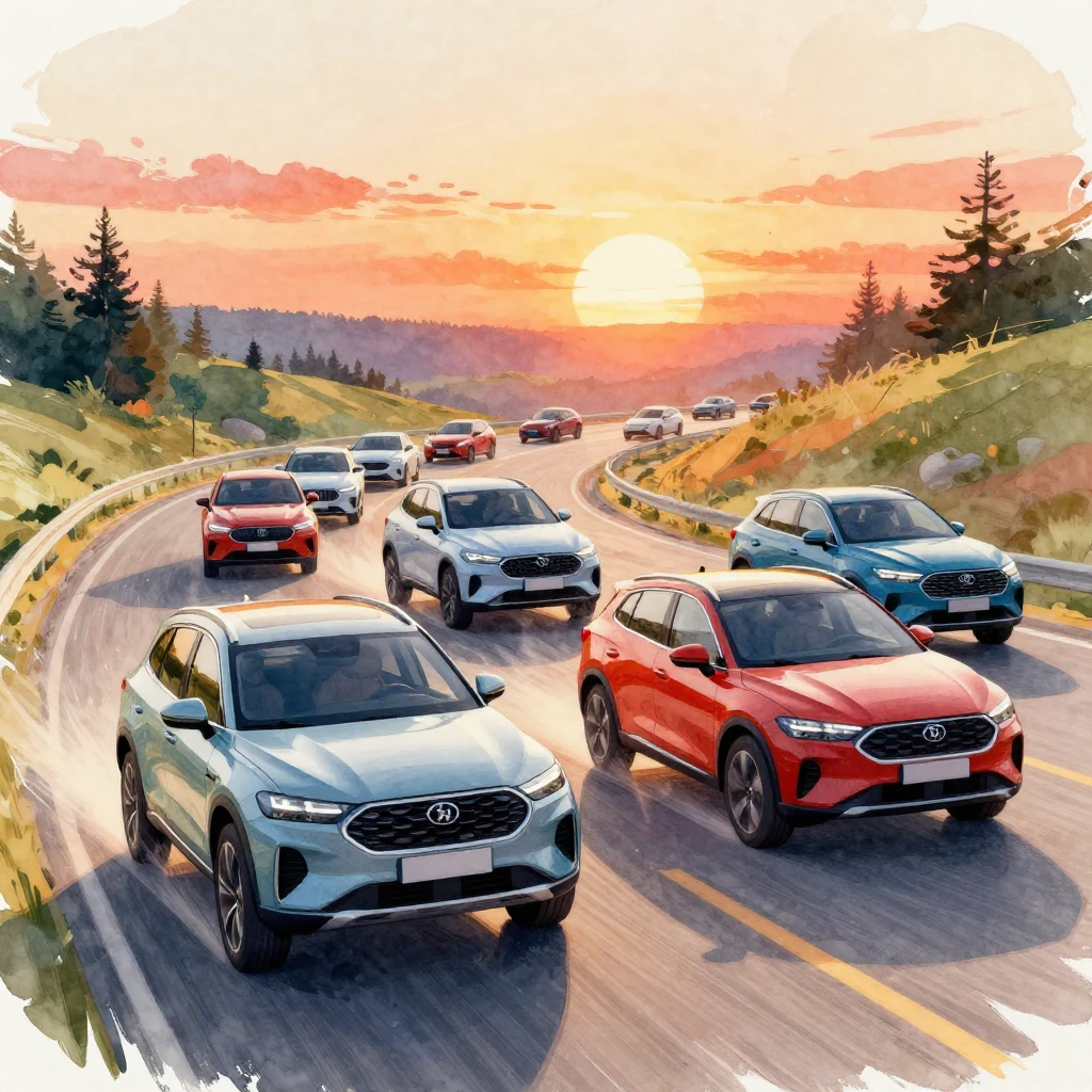 Vibrant watercolor style. Dynamic illustration of a group of...