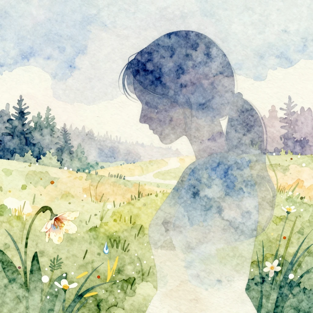 Vibrant watercolor style. An artistic illustration dedicated...