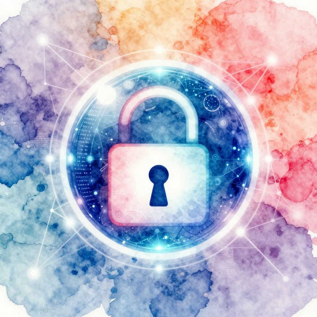 A vibrant watercolor illustration showing a stylized digital...