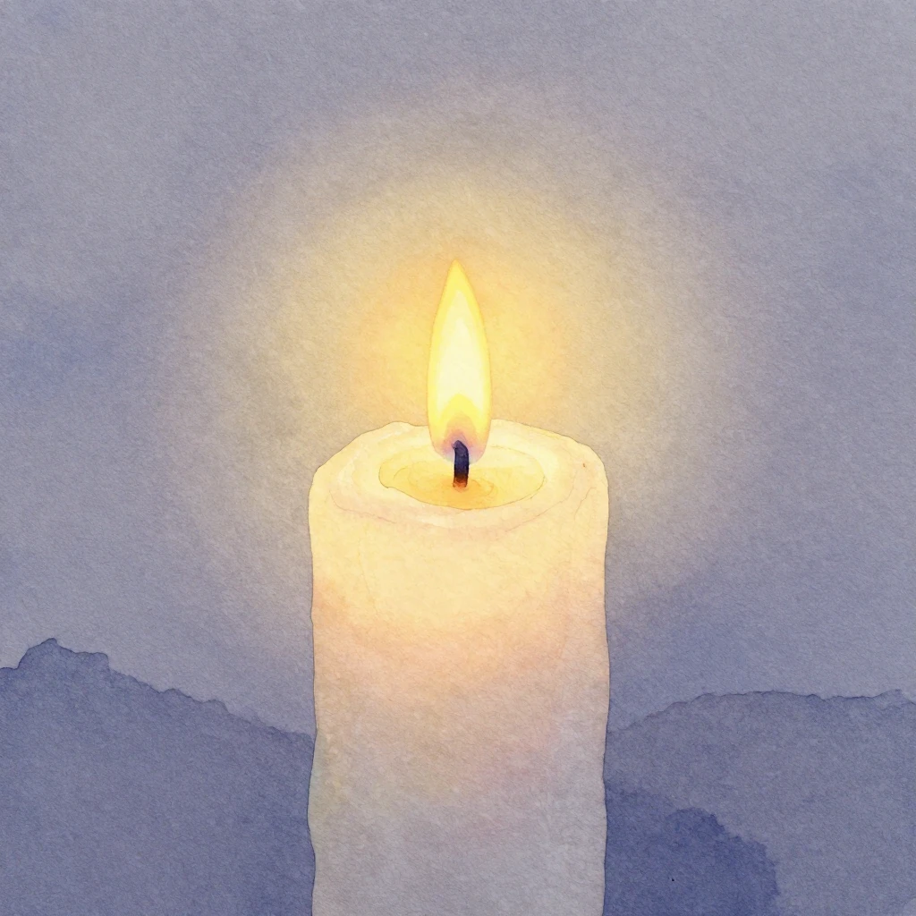 A subtle, ethereal image in watercolor style, depicting a ge...