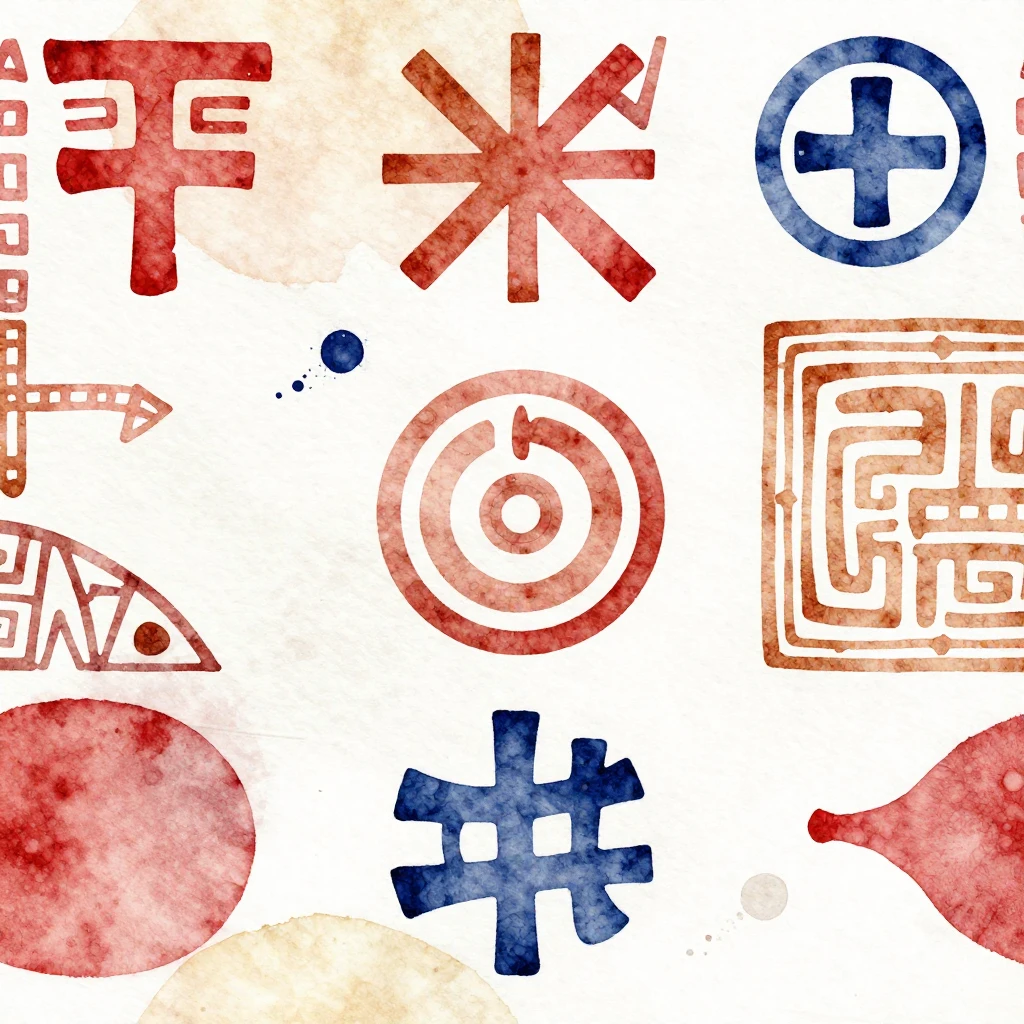 A vibrant watercolor style, stylized and abstract image repr...