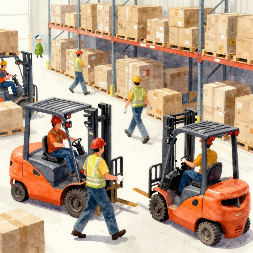 A dynamic, vibrant watercolor illustration depicting a team ...