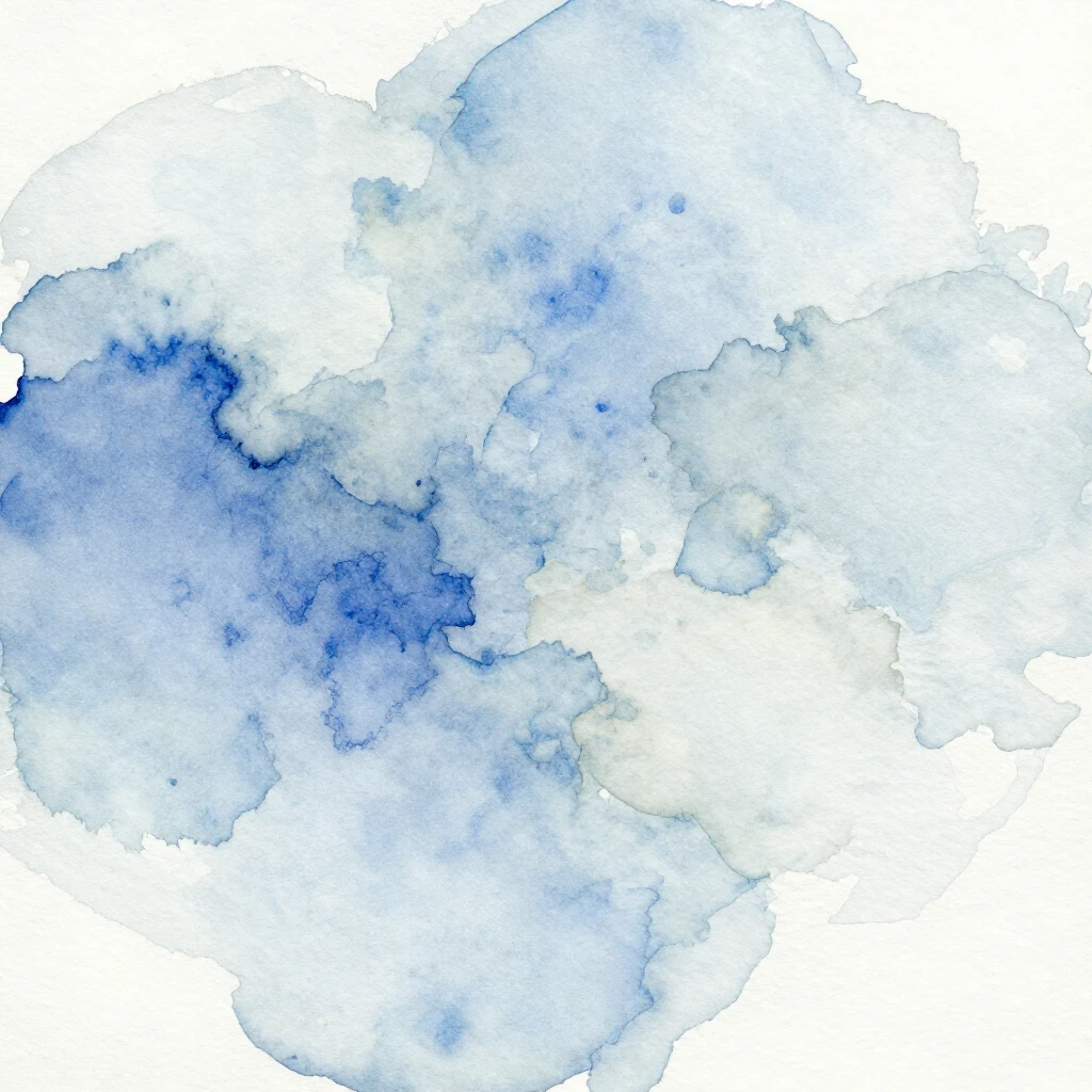 A watercolor painting depicting abstract representations of ...