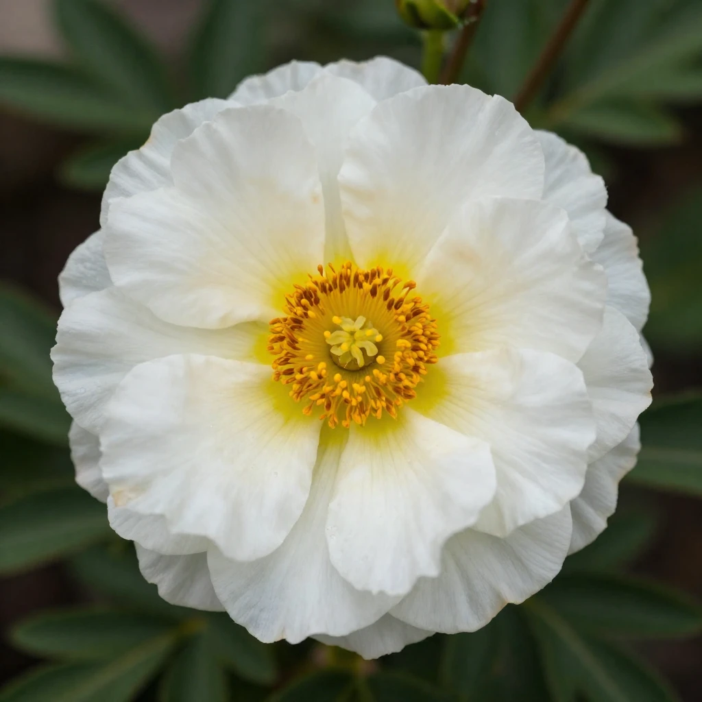 A prominent, radiant flower at the center, symbolizing a bel...