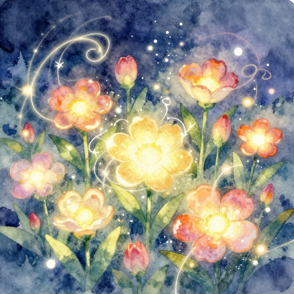 A vibrant watercolor and disco-style illustration depicting ...