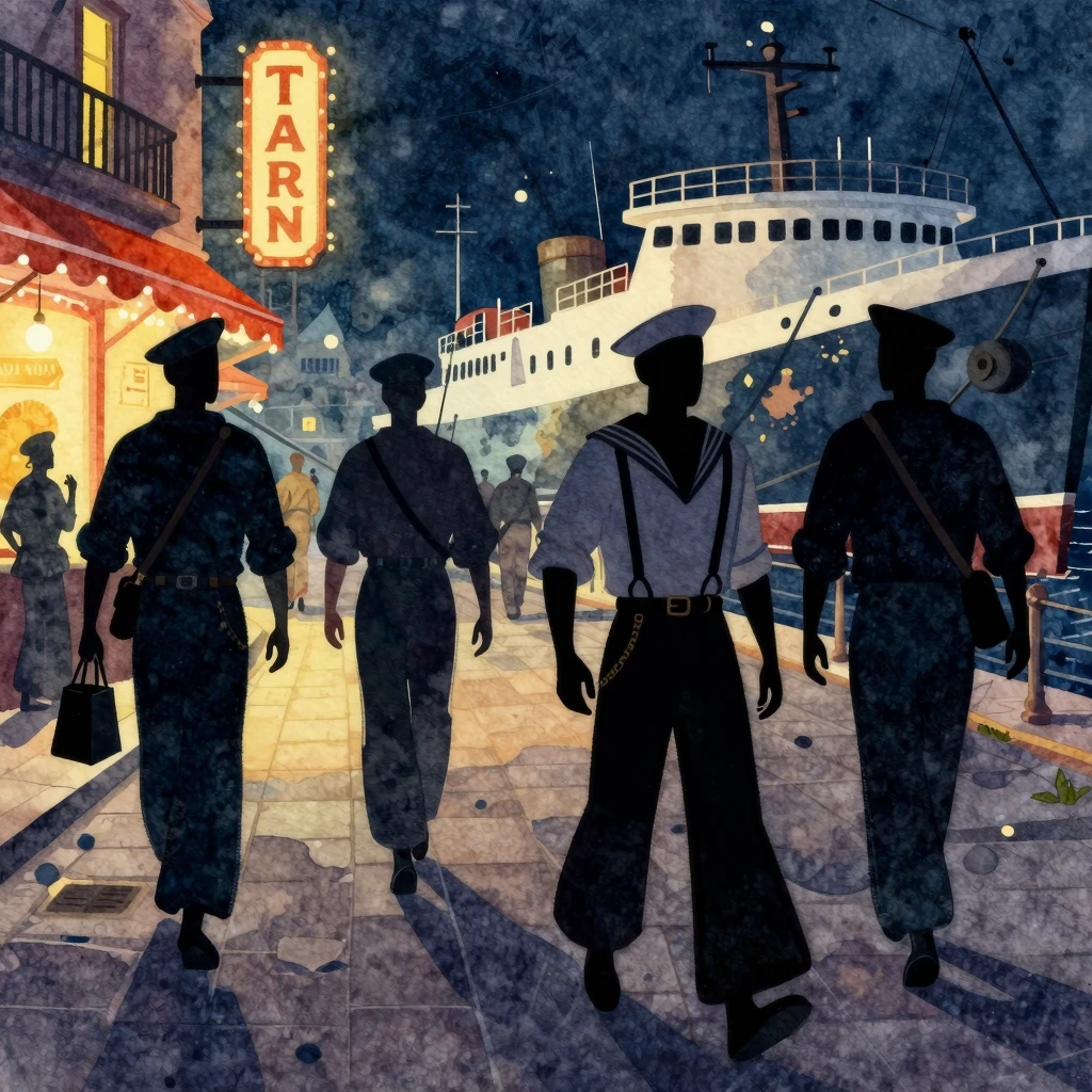A vibrant, dynamic illustration in a retro R&B style, depict...
