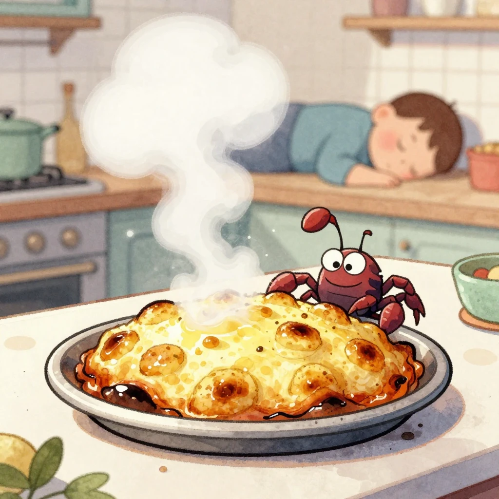 A vibrant watercolor, cartoon-style illustration showing a k...