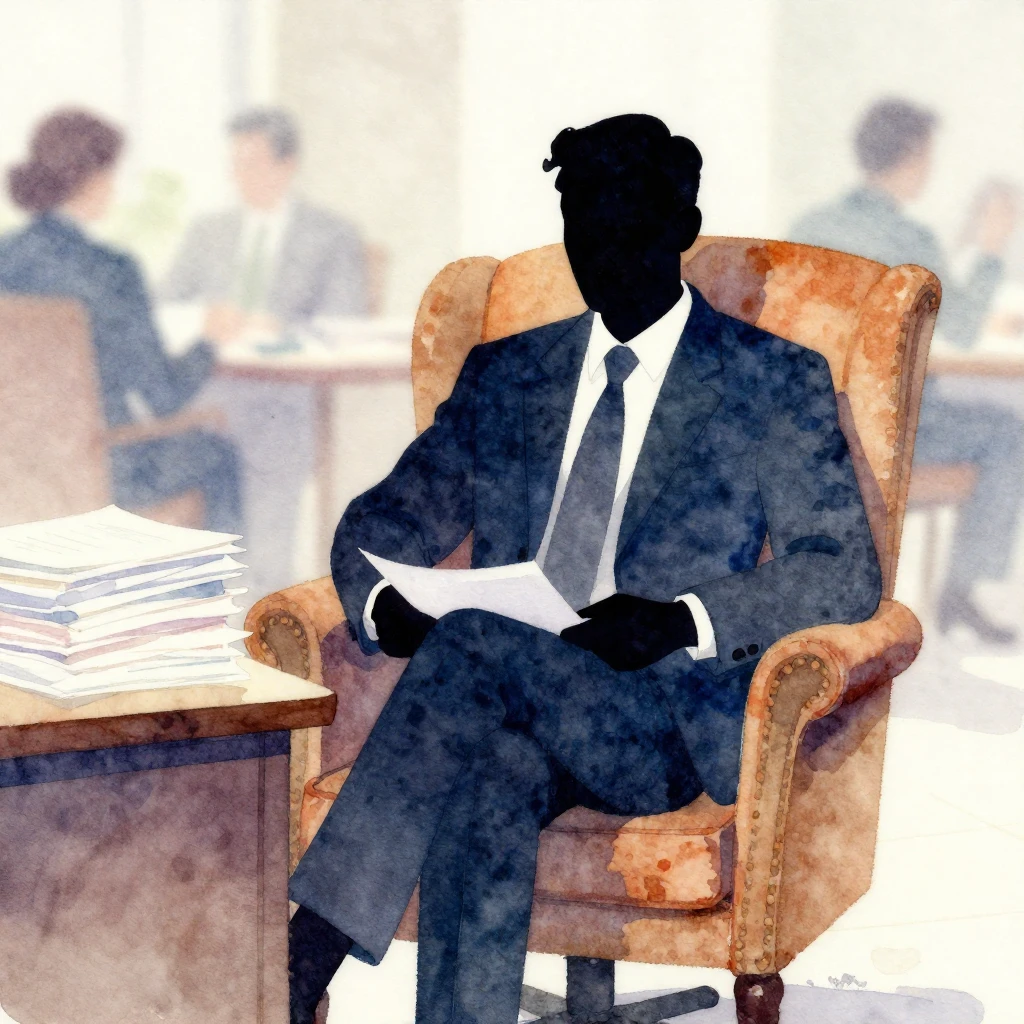 A vibrant watercolor painting of a silhouette of a man in a ...