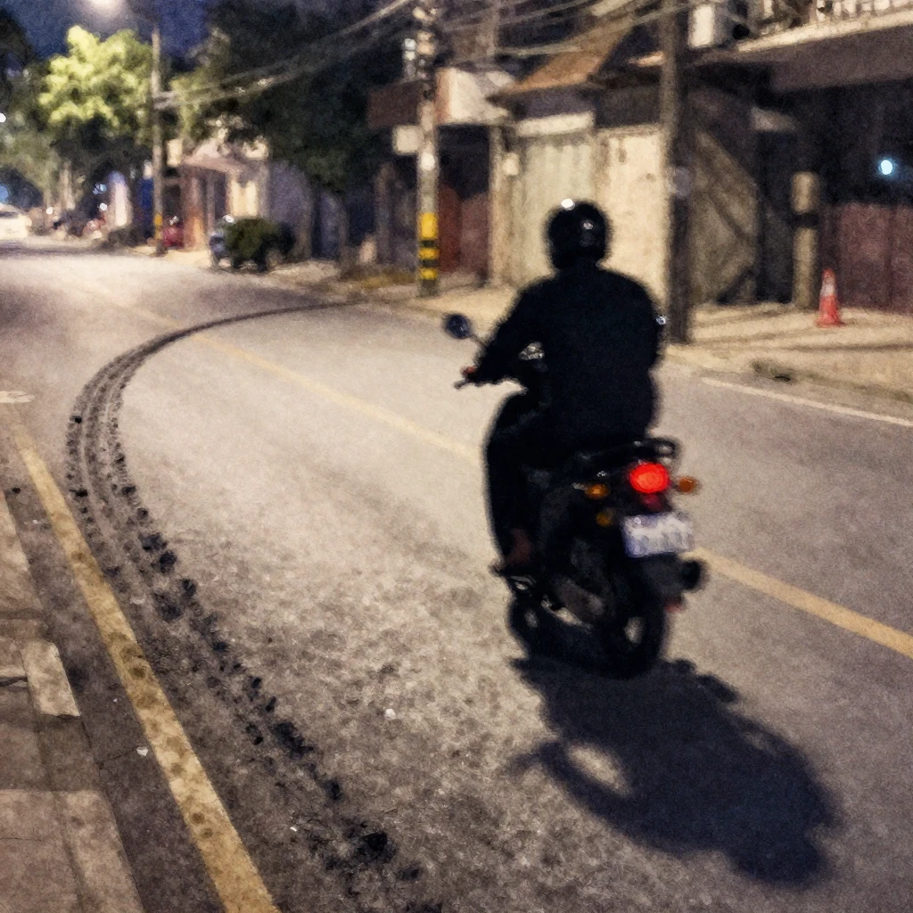 Vibrant watercolor style. A lone, blurred silhouette of a pe...