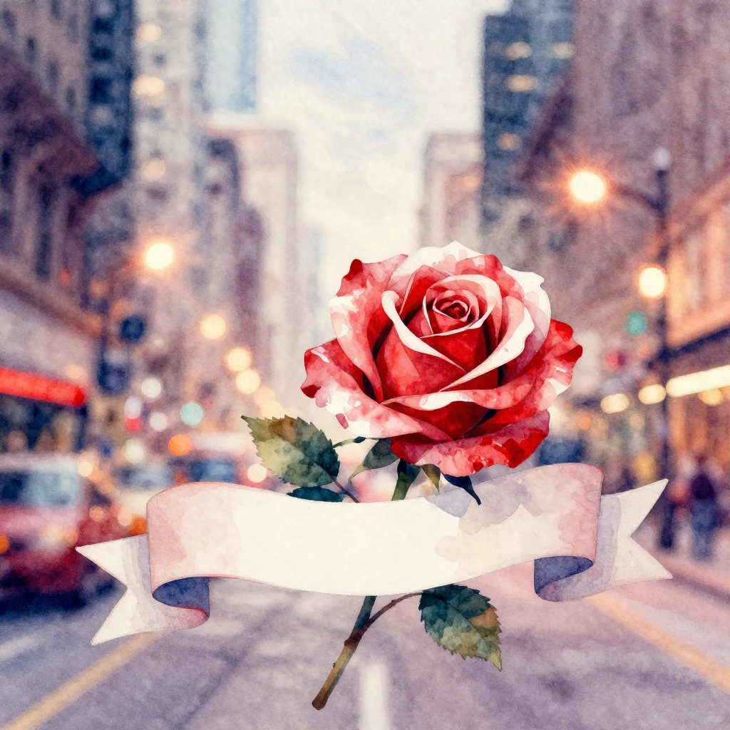 A vibrant watercolor painting depicting a dynamic, energetic...