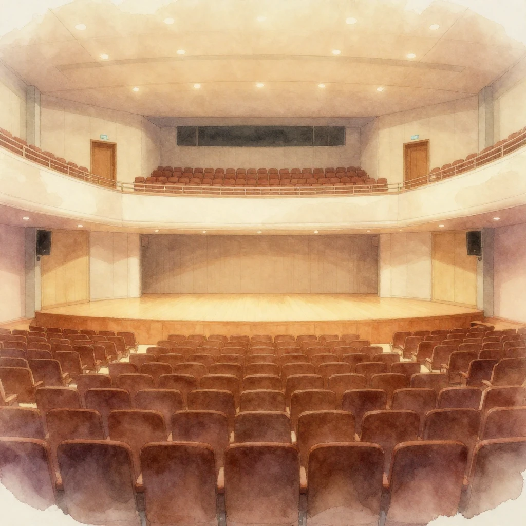 A grand, empty interior space, emphasizing the vastness and ...