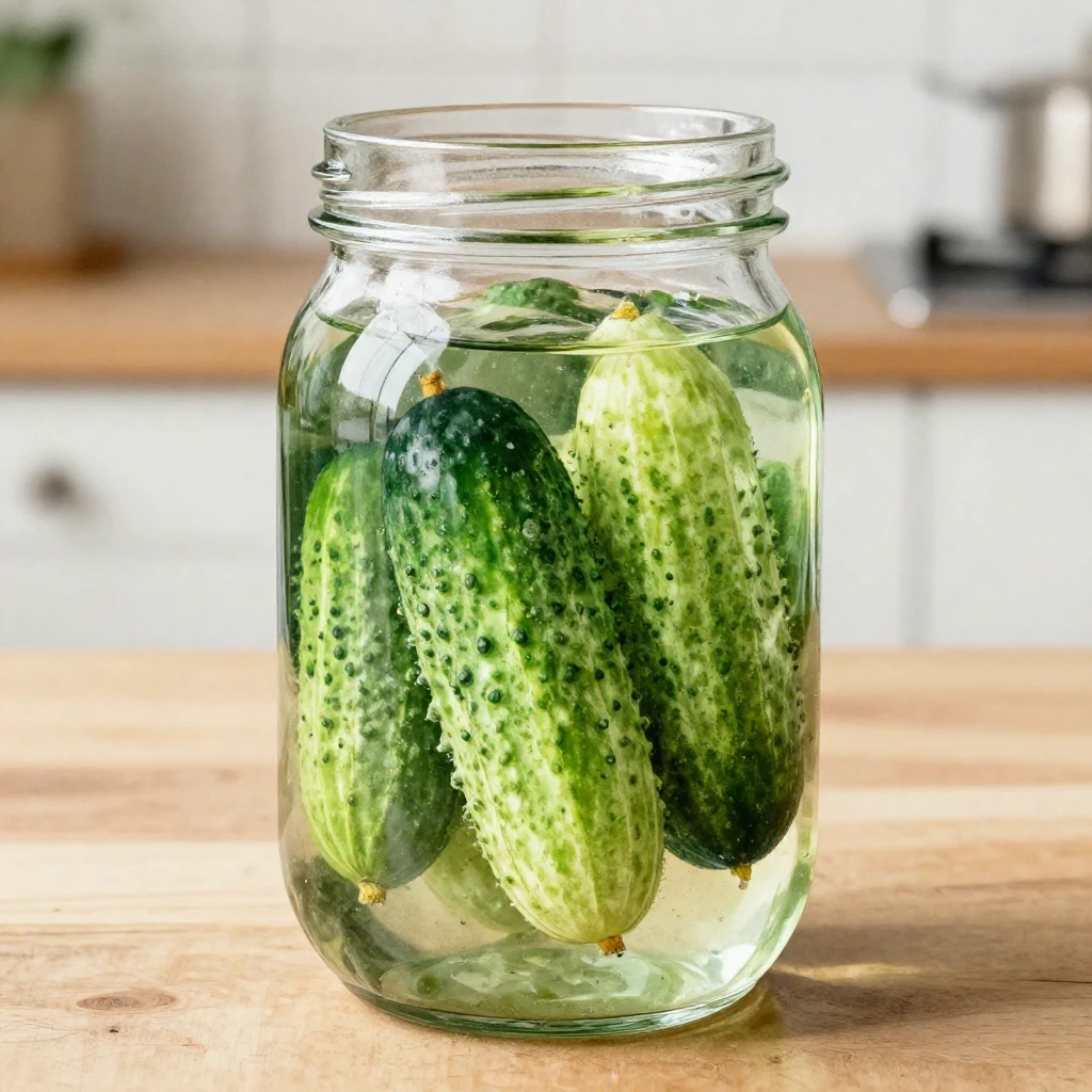 A vivid watercolor painting focusing on a glass jar filled w...