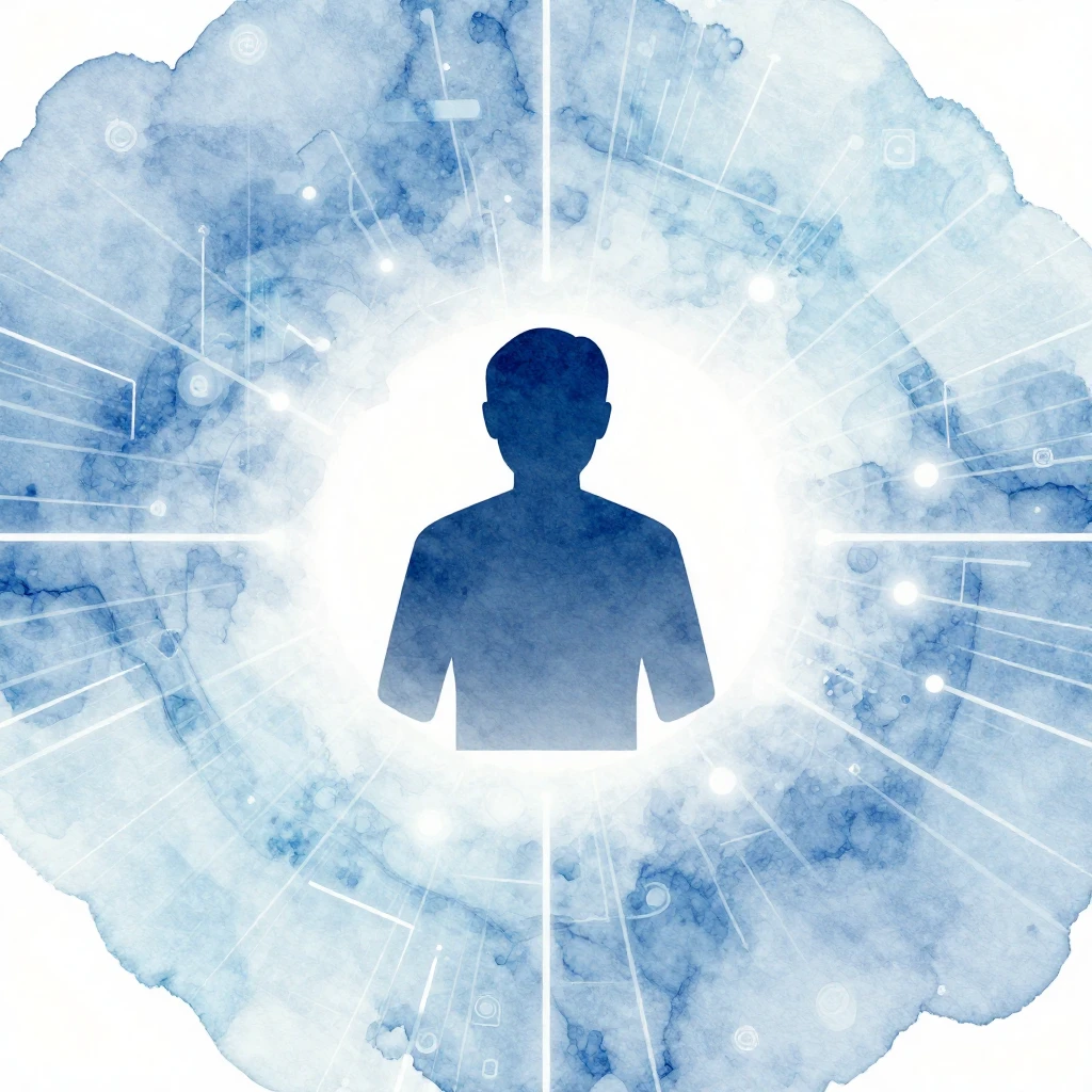 A watercolor-style image with a clean, professional aestheti...