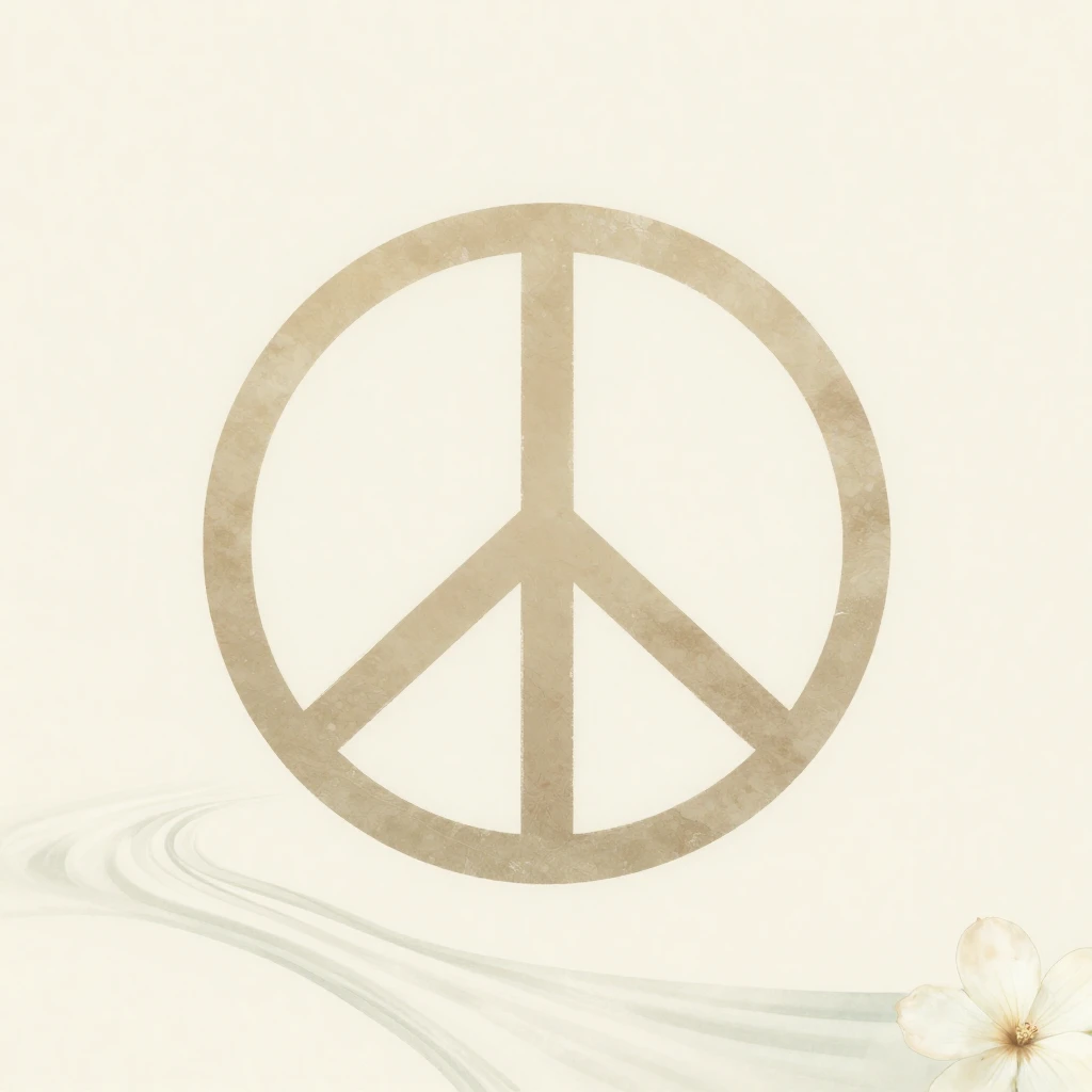 A serene, minimalist scene with soft light, featuring abstra...