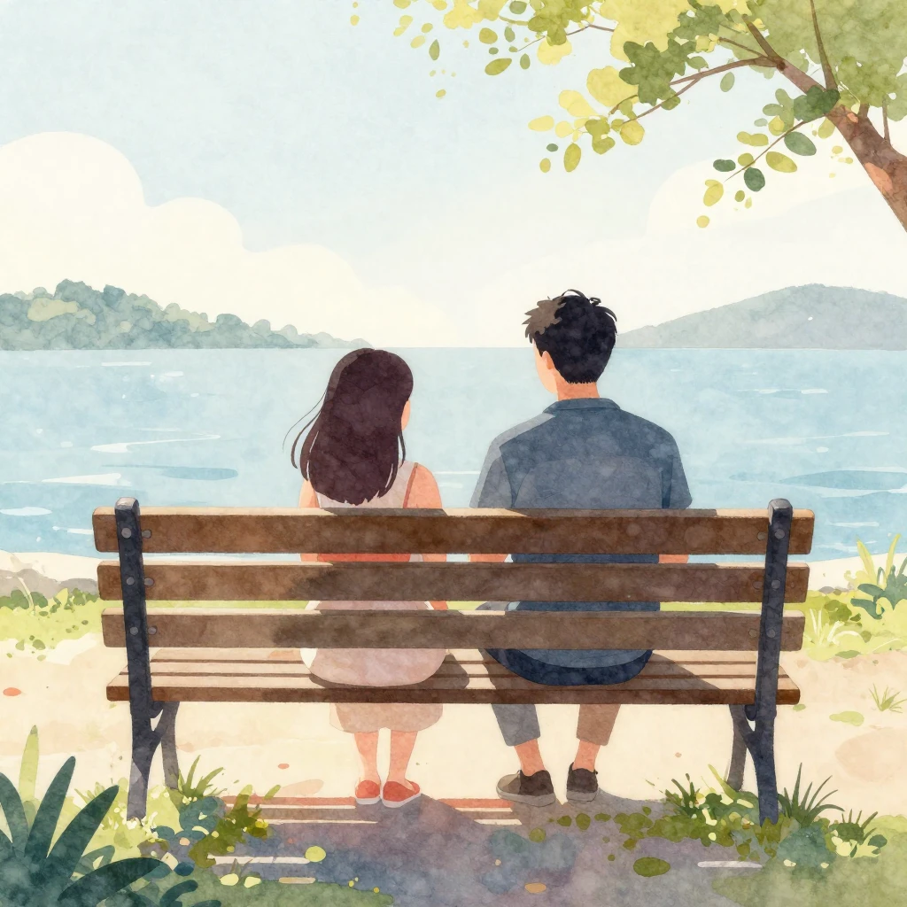 A vibrant watercolor illustration focusing on symbols of sha...