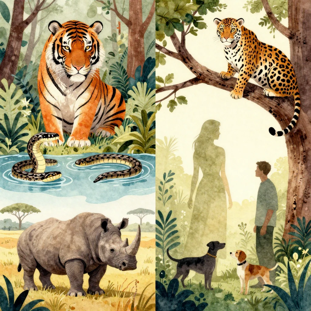 A vibrant watercolor illustration depicting a stark contrast...