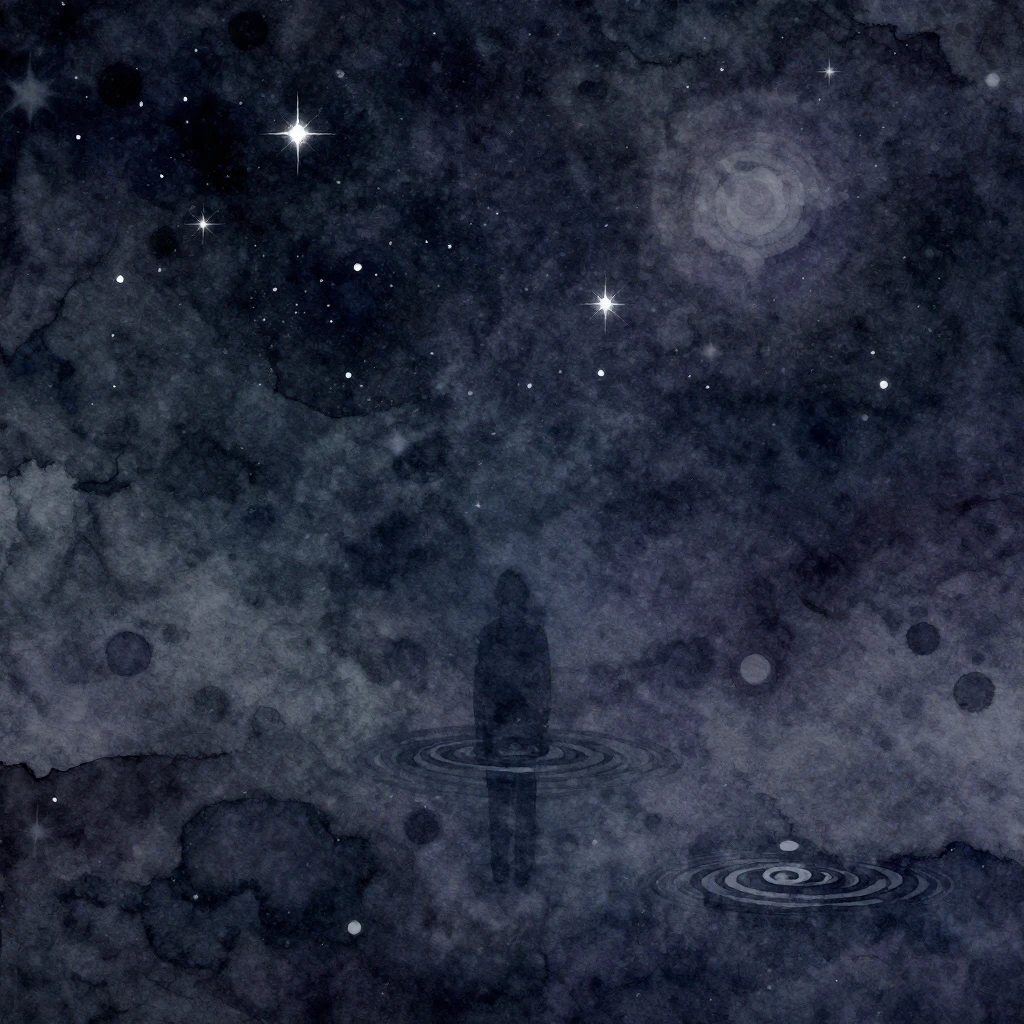 A vibrant watercolor style dark rap album cover. Abstract, m...