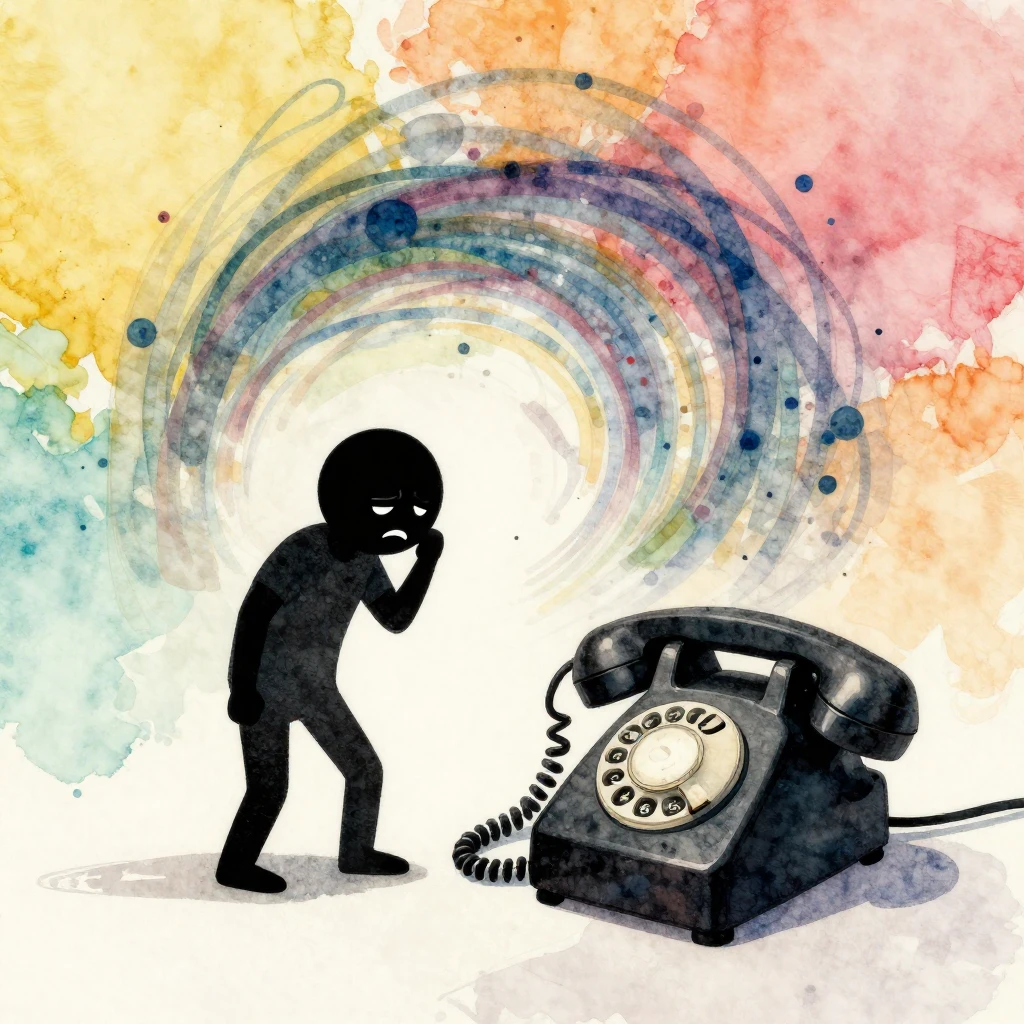 A stylized illustration conveying frustration and stress thr...