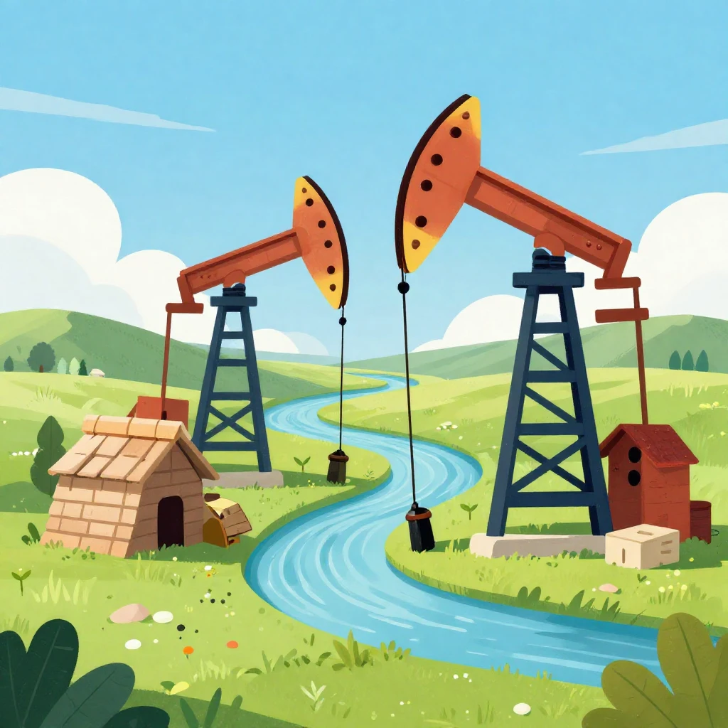 A vibrant country-style illustration for a college song, fea...