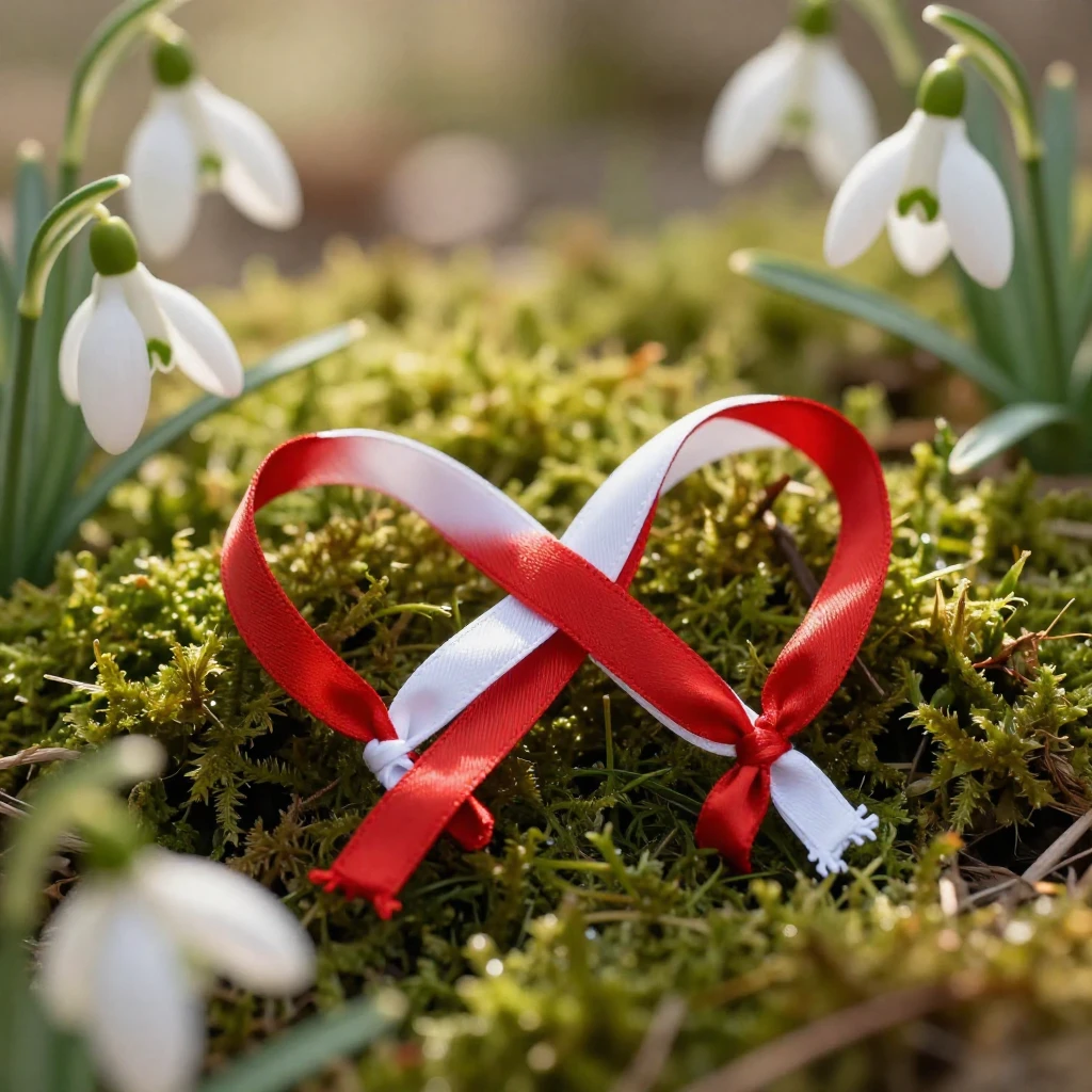 An artistic close-up composition of a traditional Romanian M...