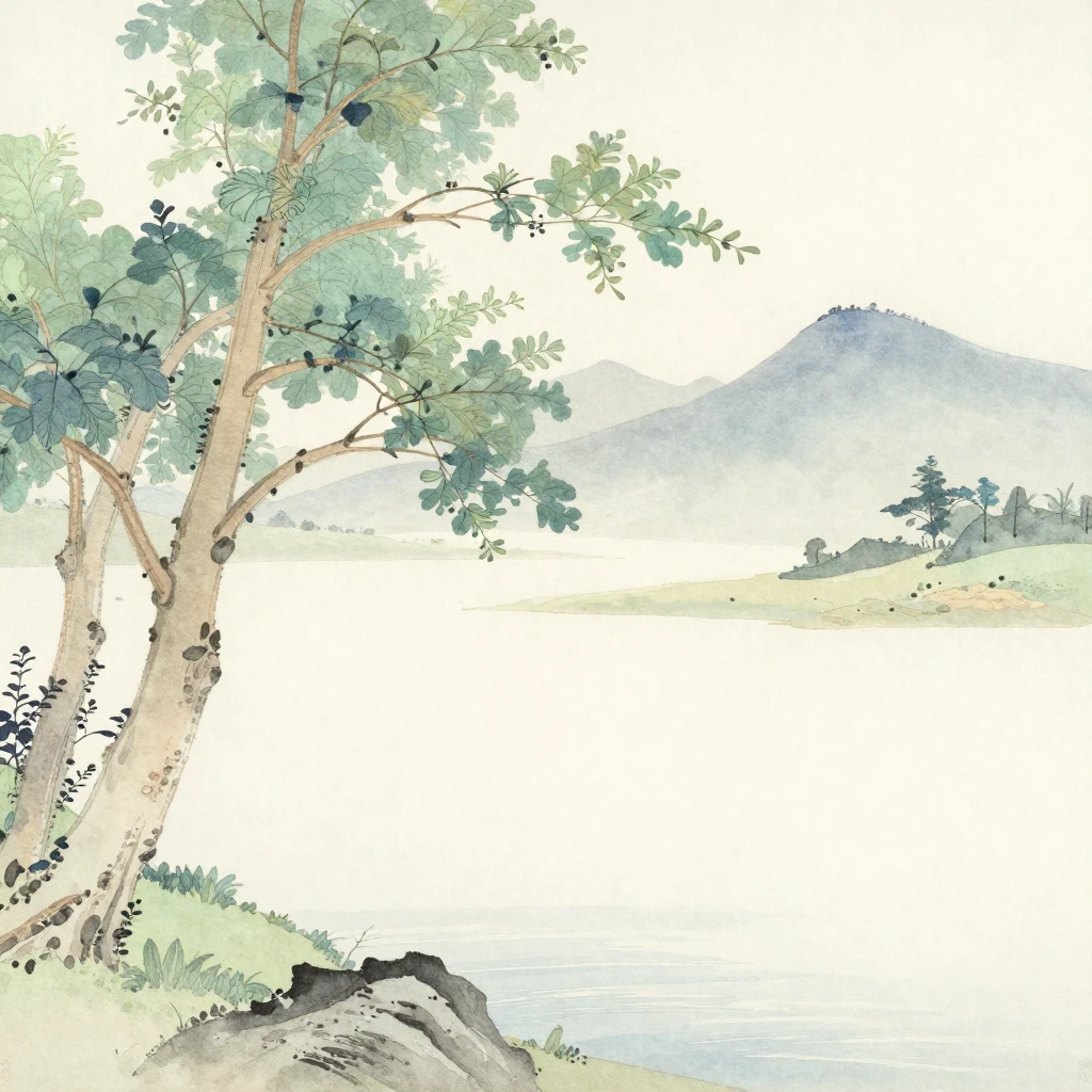 A watercolor painting in a traditional Japanese art style, d...