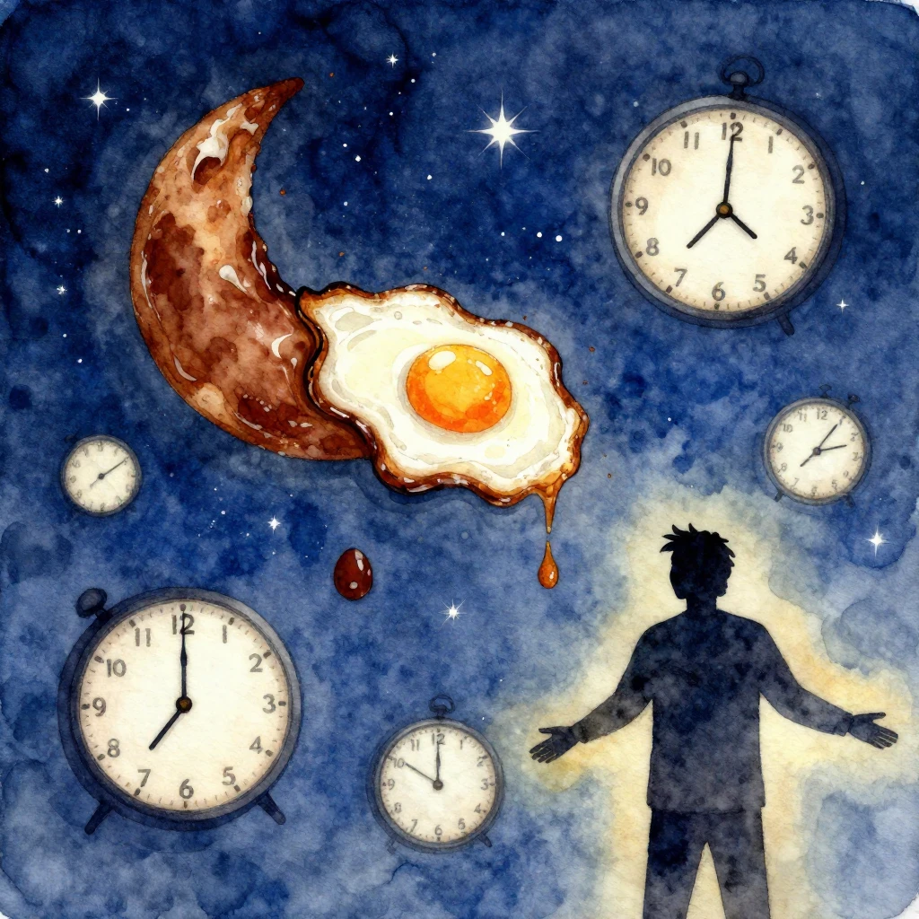 A whimsical, slightly chaotic album cover in watercolor styl...