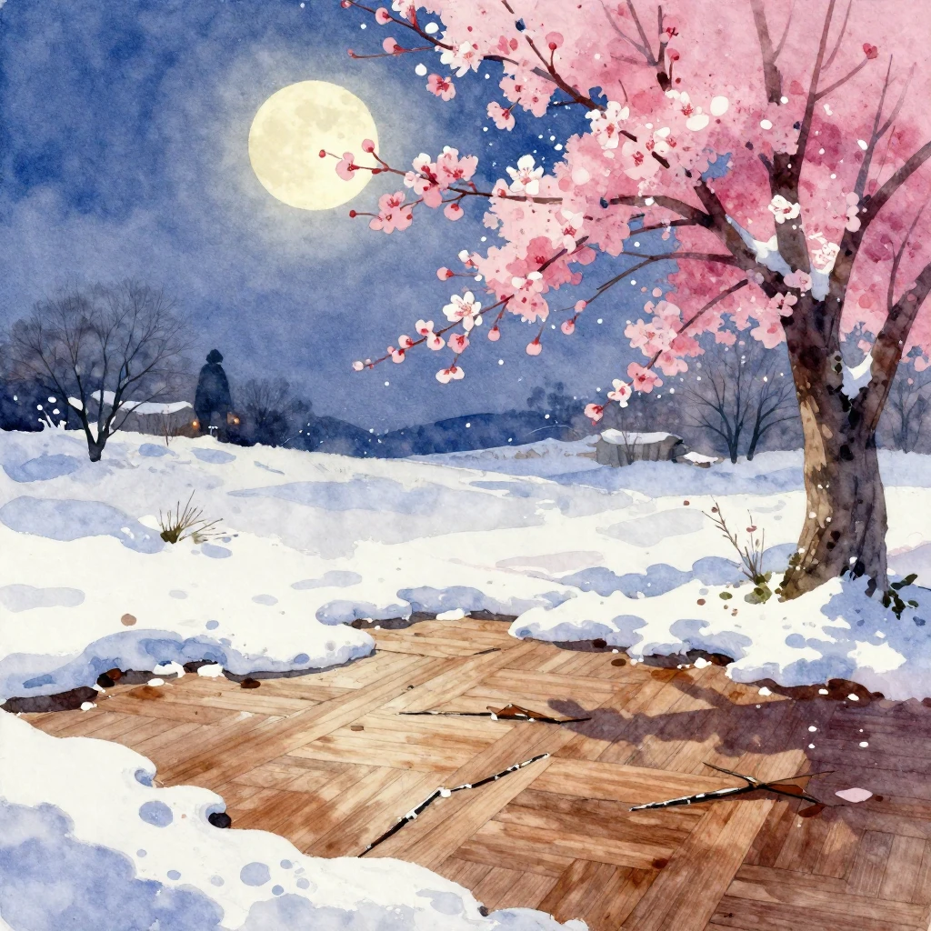 A vibrant watercolor painting capturing the delicate transit...