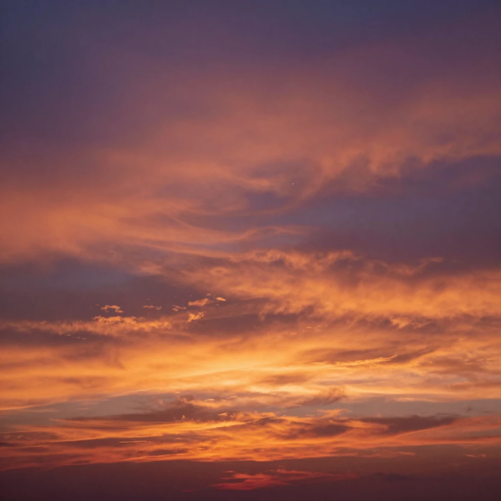 A breathtaking landscape scene at sunset, with a prominent h...