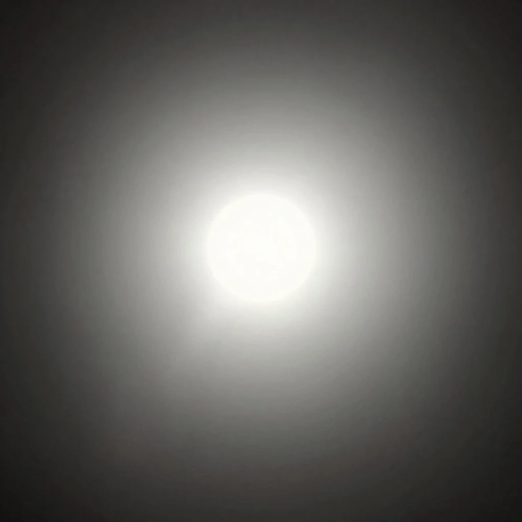 A strong, radiant bright light source in the distance, perha...