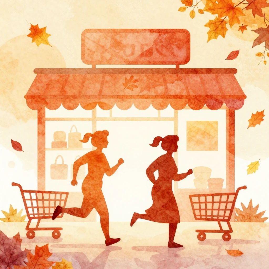 Watercolor style silhouettes of two energetic elderly women ...