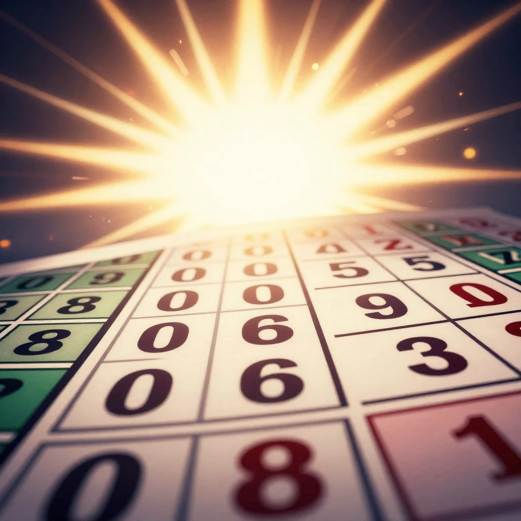 A stylized betting slip with abstract elements suggesting te...