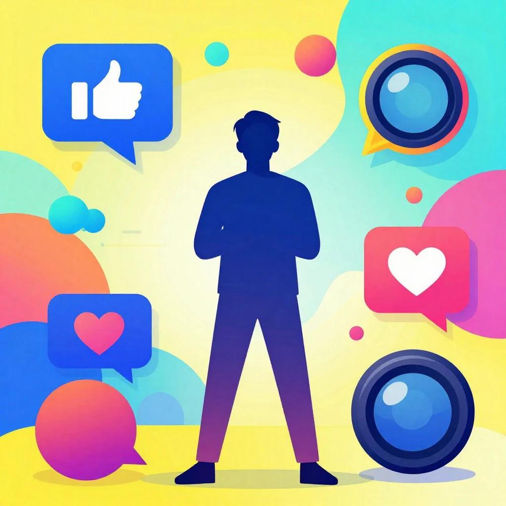 A vibrant, abstract illustration featuring digital elements ...