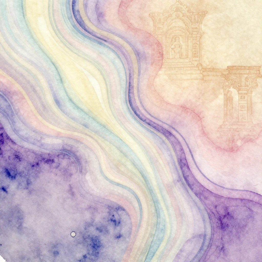 A vibrant watercolor painting depicting cosmic healing art. ...