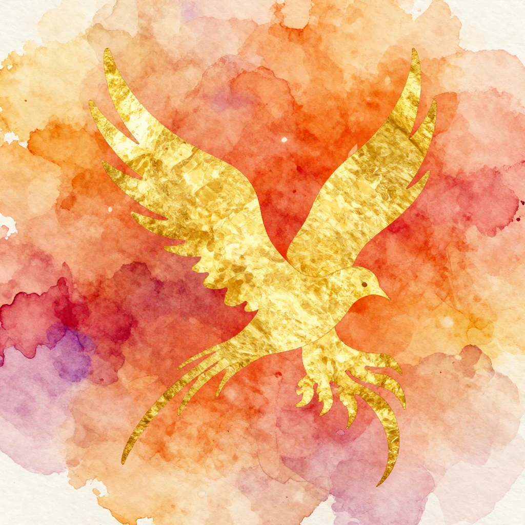 Vibrant watercolor style. Abstract background with warm colo...