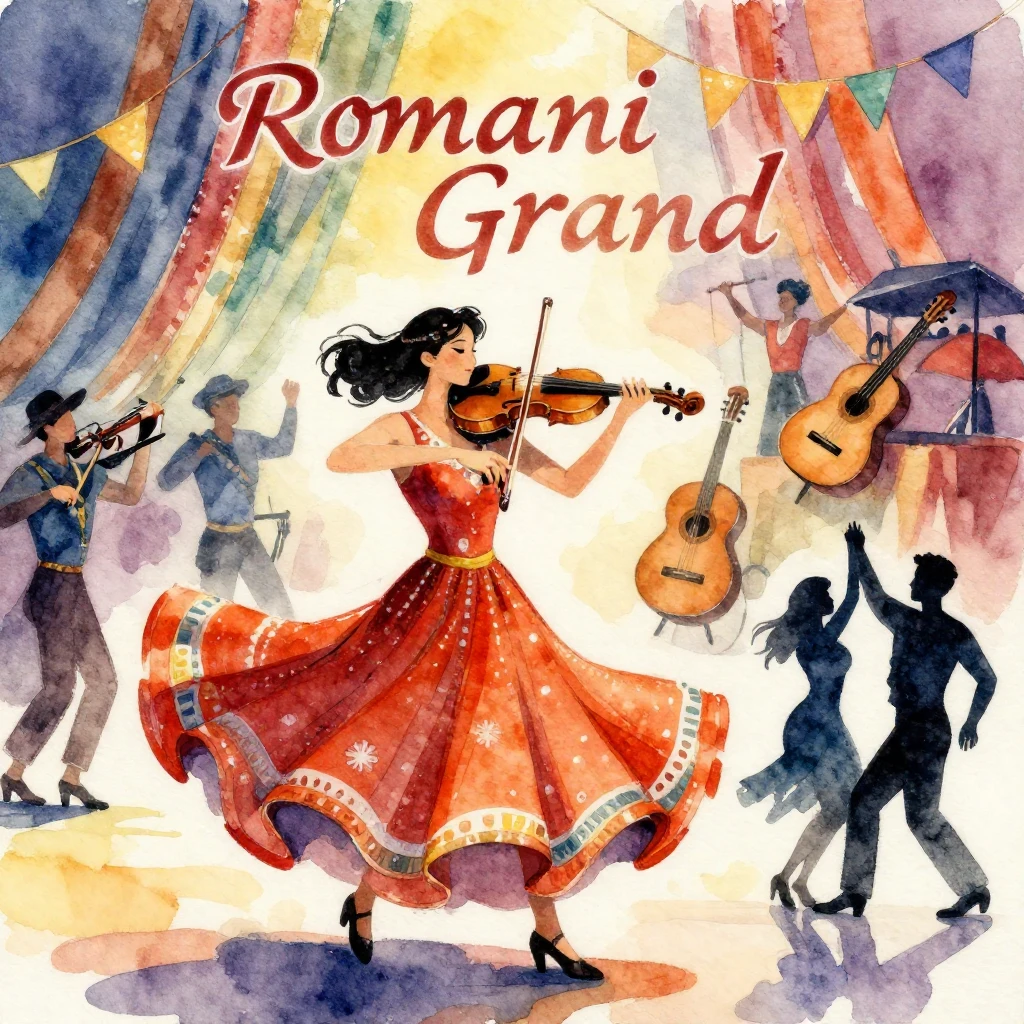 Vibrant, dynamic illustration in watercolor style capturing ...