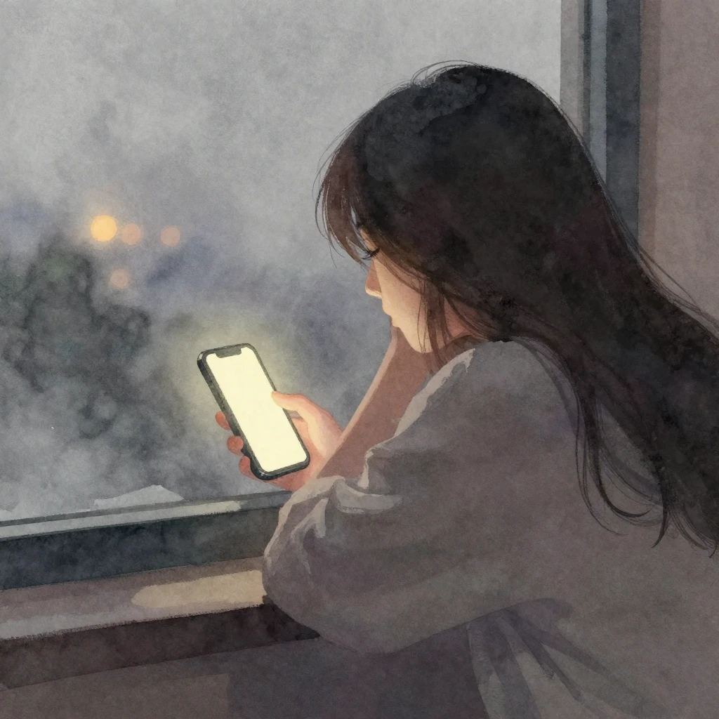 An atmospheric watercolor illustration subtly depicting hidd...