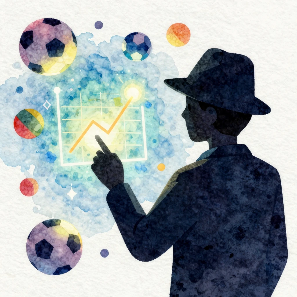 Watercolor style illustration of a silhouette of a person we...