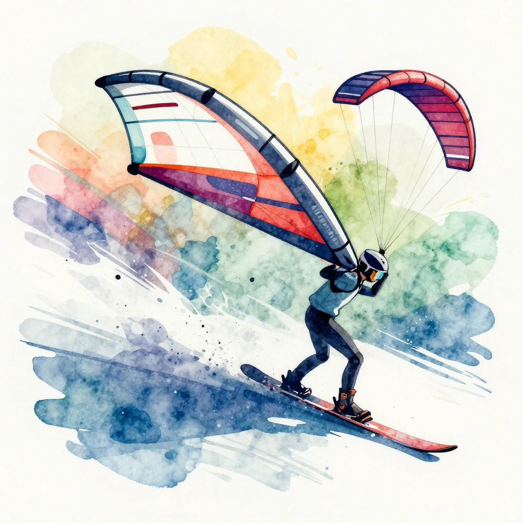 An abstract illustration in a vibrant watercolor style, with...