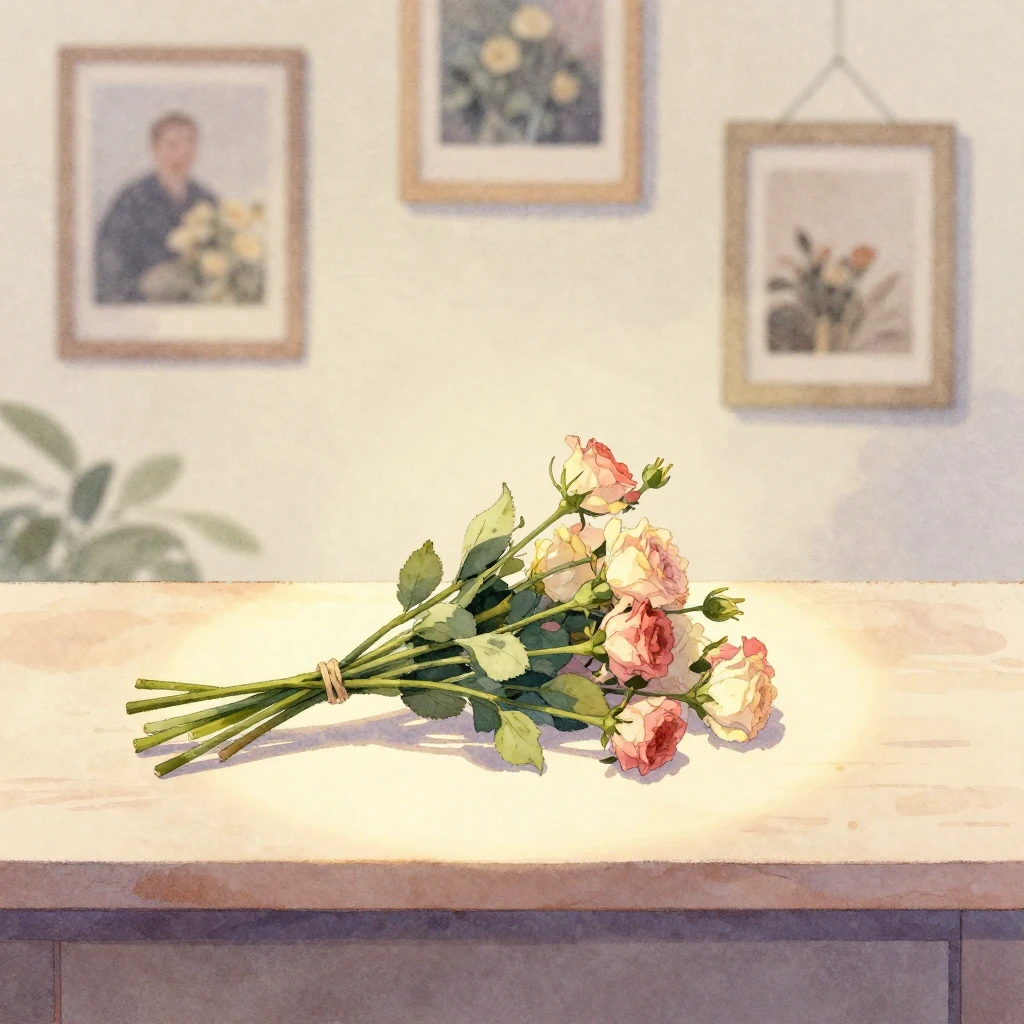 Vibrant watercolor style illustration. A peaceful, empatheti...