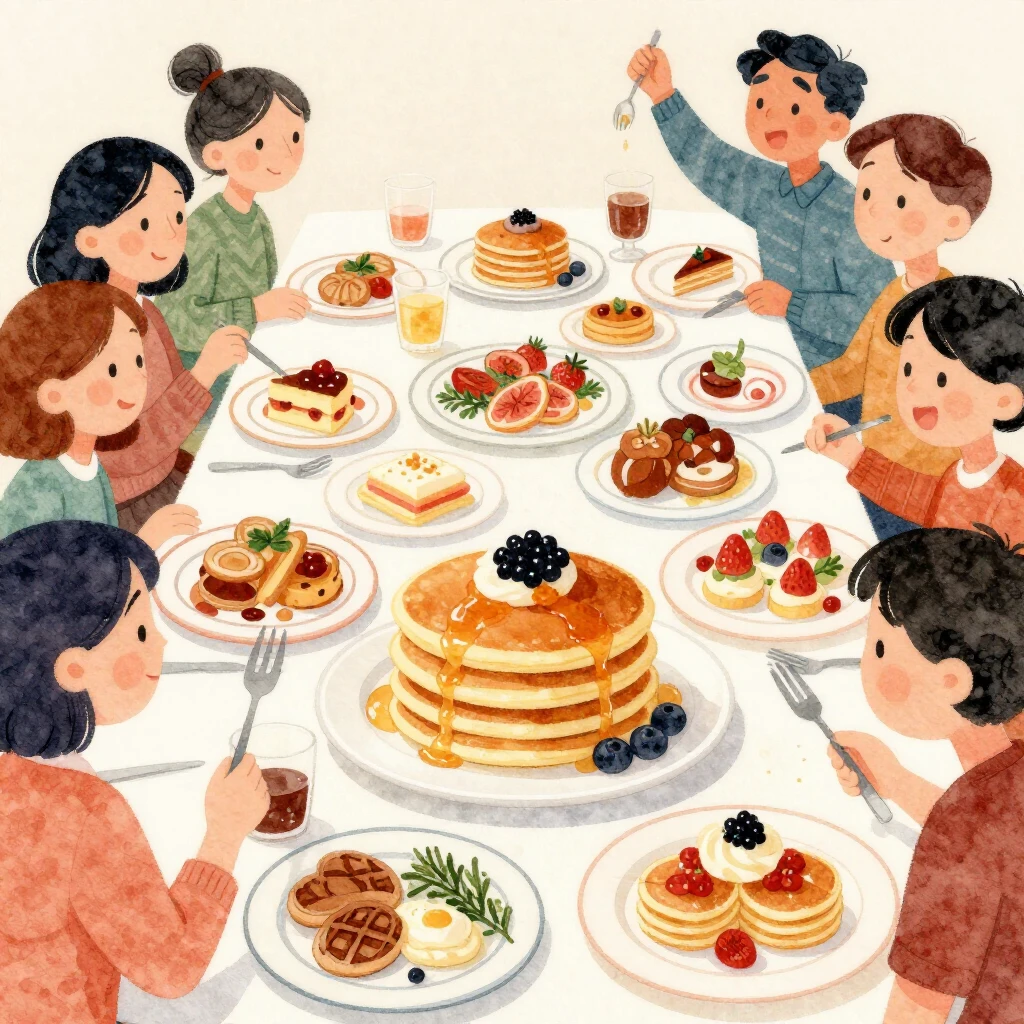 A vibrant, cartoon-style illustration in watercolor of a lav...