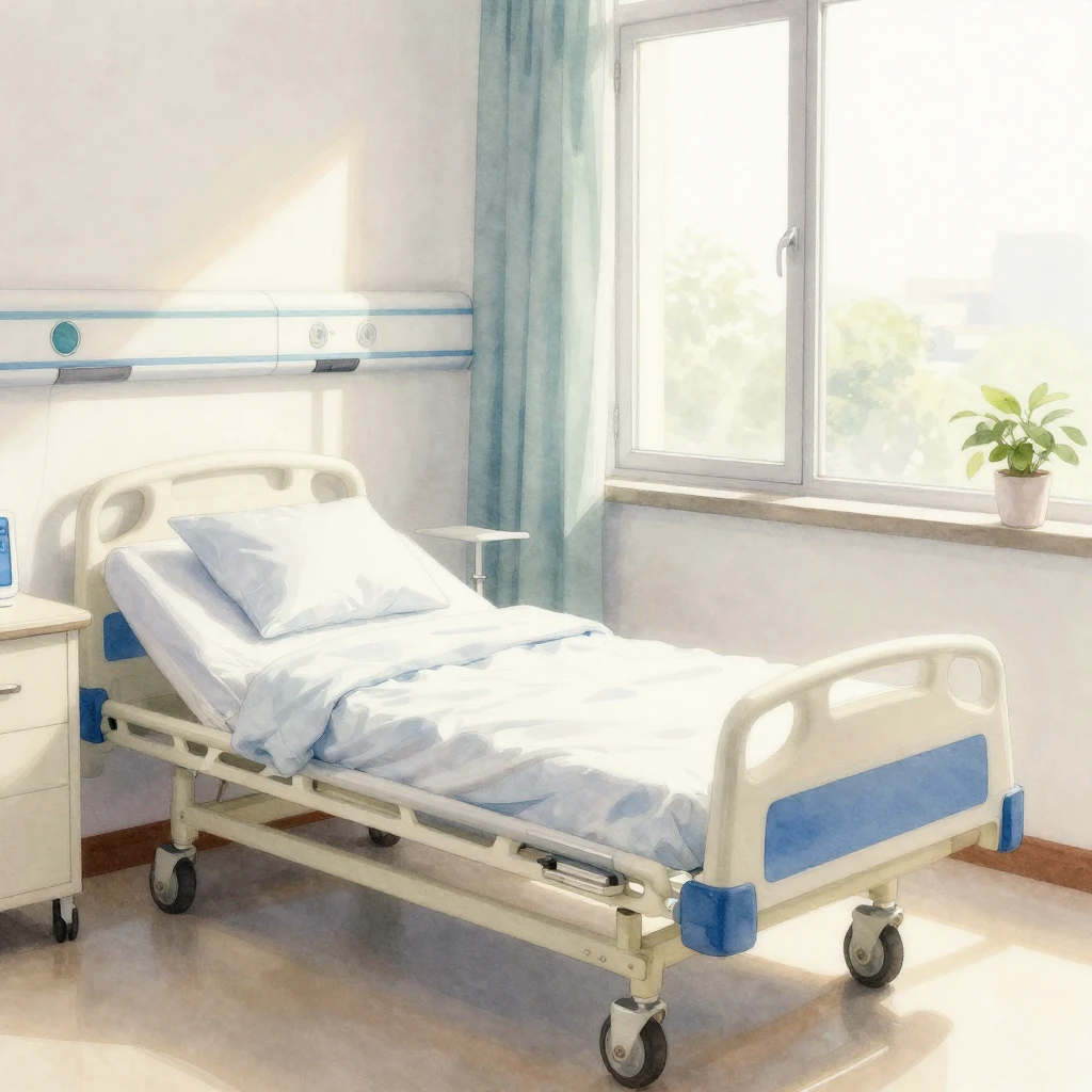 A serene and calm hospital room, emphasizing natural light s...