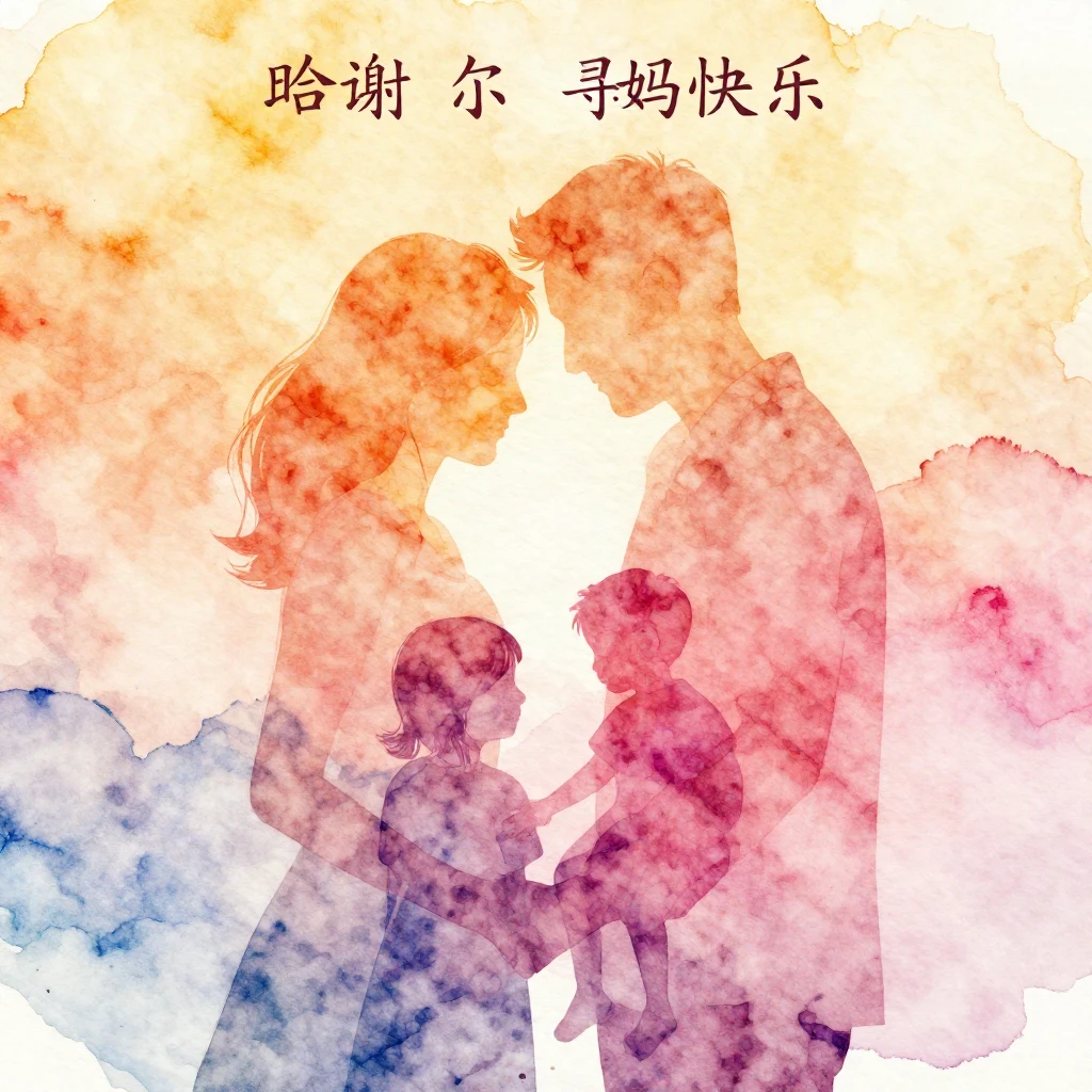 A vibrant watercolor style album cover. A tender, warm balla...