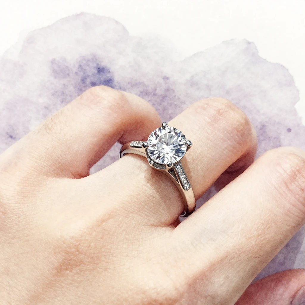 A close-up, highly detailed watercolor painting of an engage...