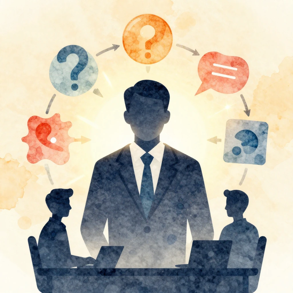 A warm watercolor illustration depicting a stylized silhouet...