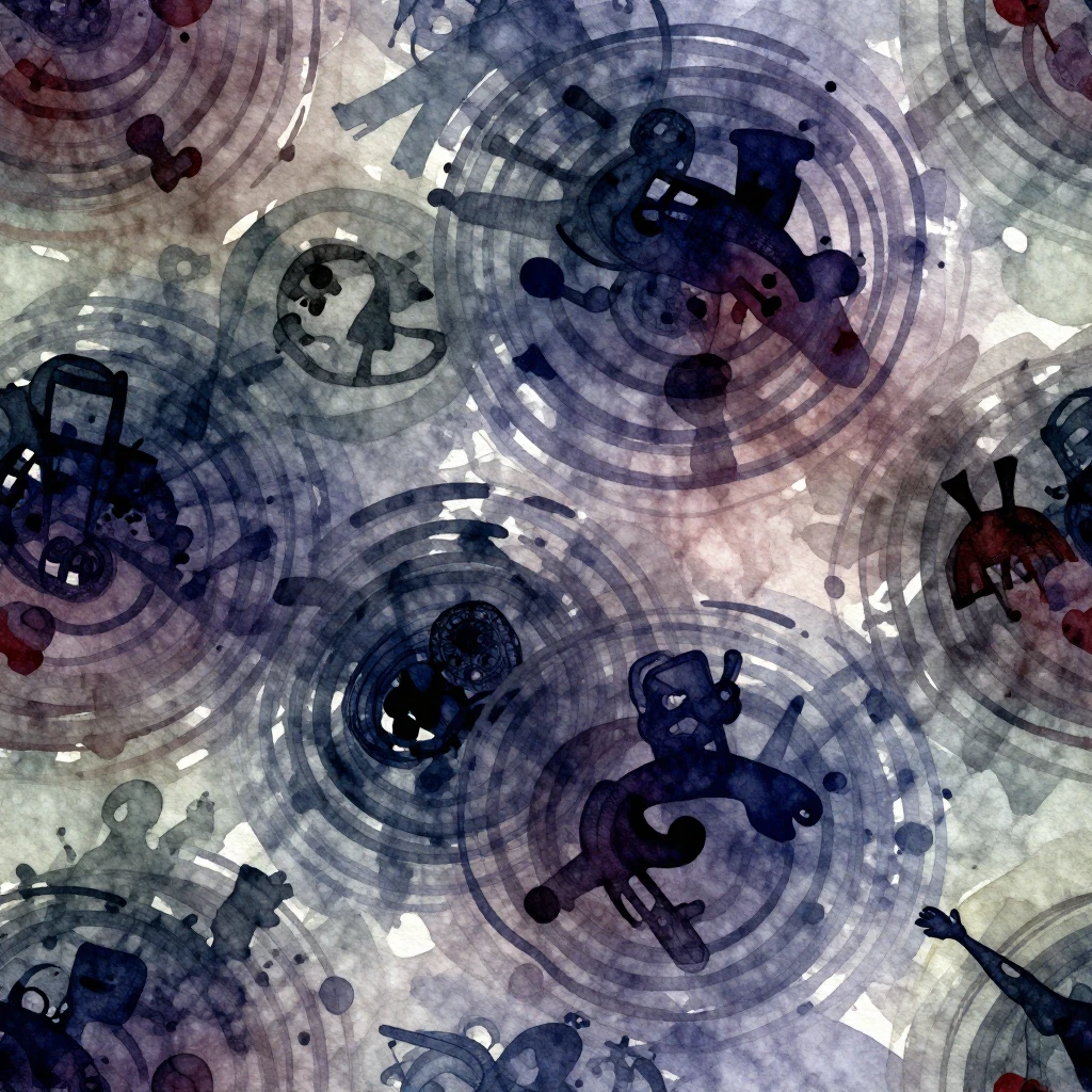 A vibrant watercolor illustration abstractly representing th...