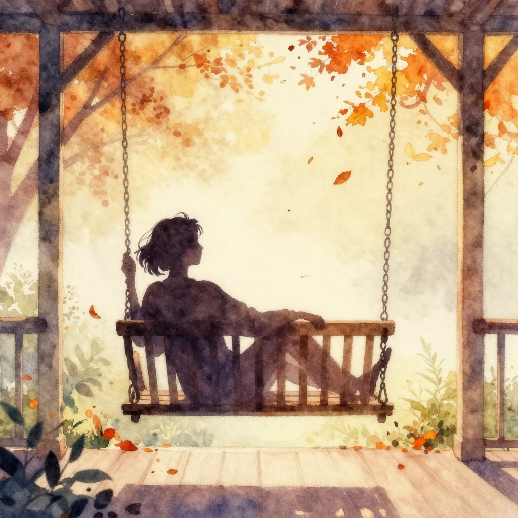 A vibrant watercolor painting of a silhouette of a person re...