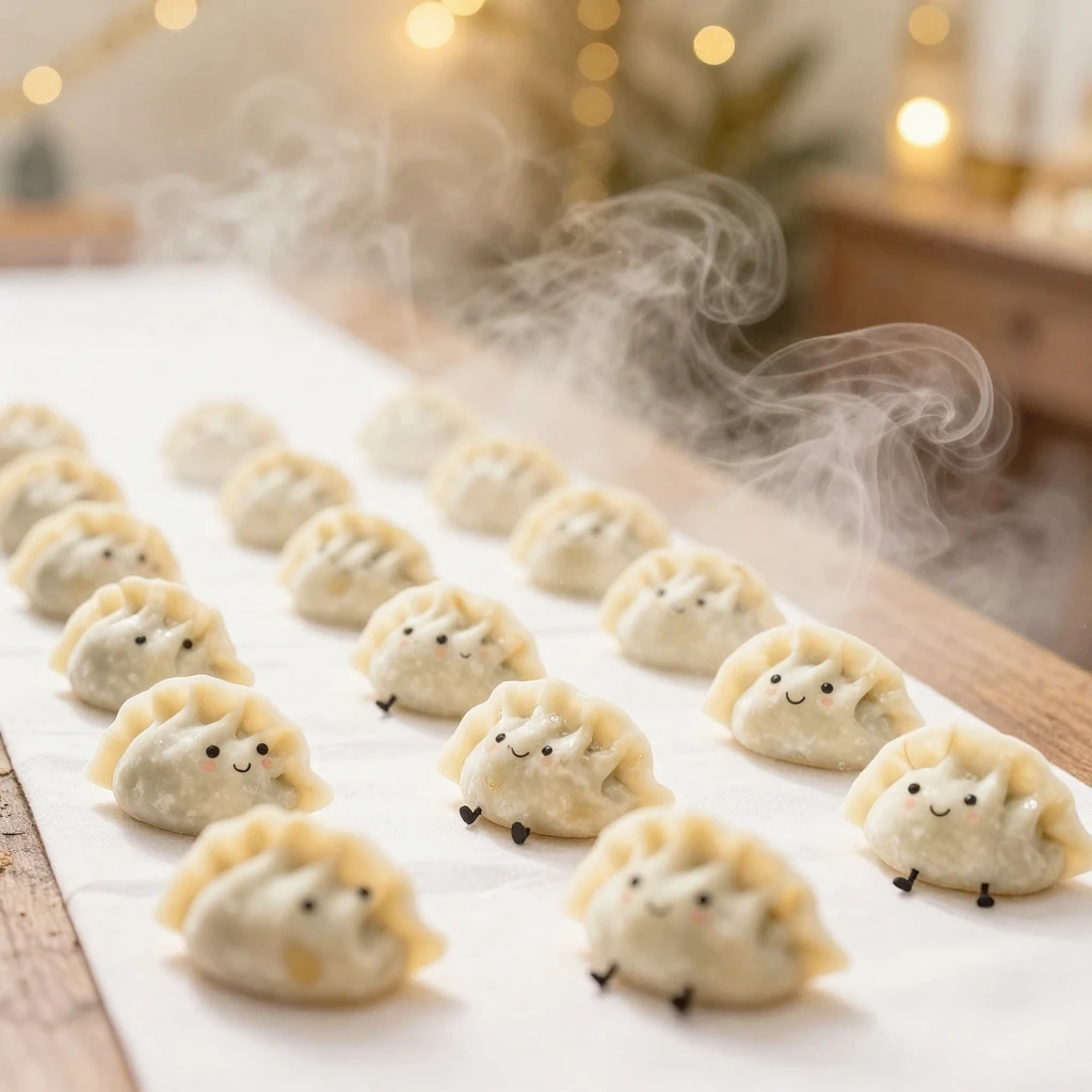 A miniature runway made of a white tablecloth. Cute, anthrop...
