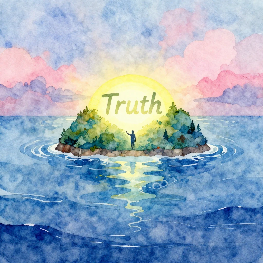 A dreamlike, vibrant watercolor illustration of an abstract ...